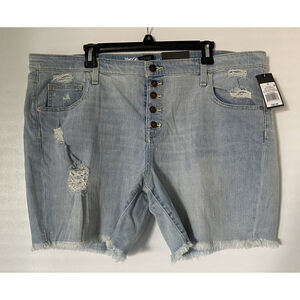 Mossino Women’s Low-rise Boyfriend Shorts Jeans Size 18